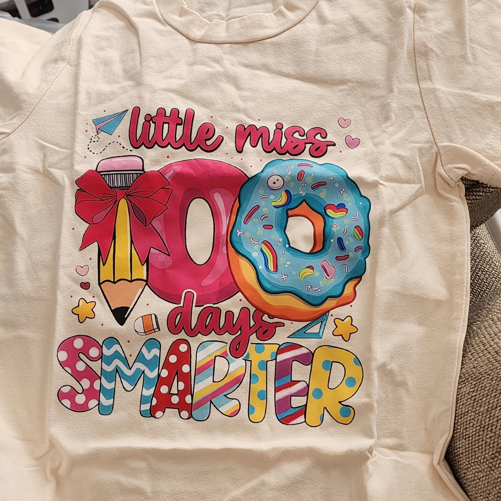 Little Miss 100 Days Smarter Kids Shirt